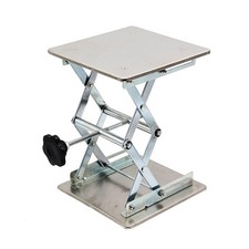Plataforma de acero inoxidable soporte de laboratorio mesa elevador de tijera gato de laboratorio (6 x 6")