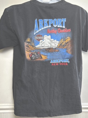 Vintage Harley Davidson Hemd Herren XL Double Sided Arkport NY T-Shirt S/S - Bild 2 von 6