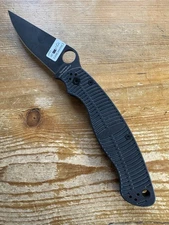 Spyderco Military 2 Salt MAGNACUT DLC Blade Black G10 C36GMCBKP2 Factory SecondB