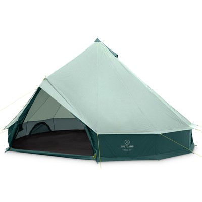Gruppenzelt Justcamp Bell 10 Tipi, Pyramidenzelt, Campingzelt, Tipi Zelt, Mint
