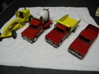60's Tonka No. 110 Contractor Set Grader, Dump, Cement Mixer, Pickup NICE!!!