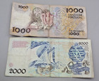 2 Portugal Bank Notes 1,000 and 2,000 Escudos 1991-92 — photo 2