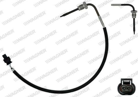 Sensor de temperatura de los gases de escape WAGNER ETP00302 para VW Golf V Variant (1K5) M14 x 1,5 - Imagen 2 de 4