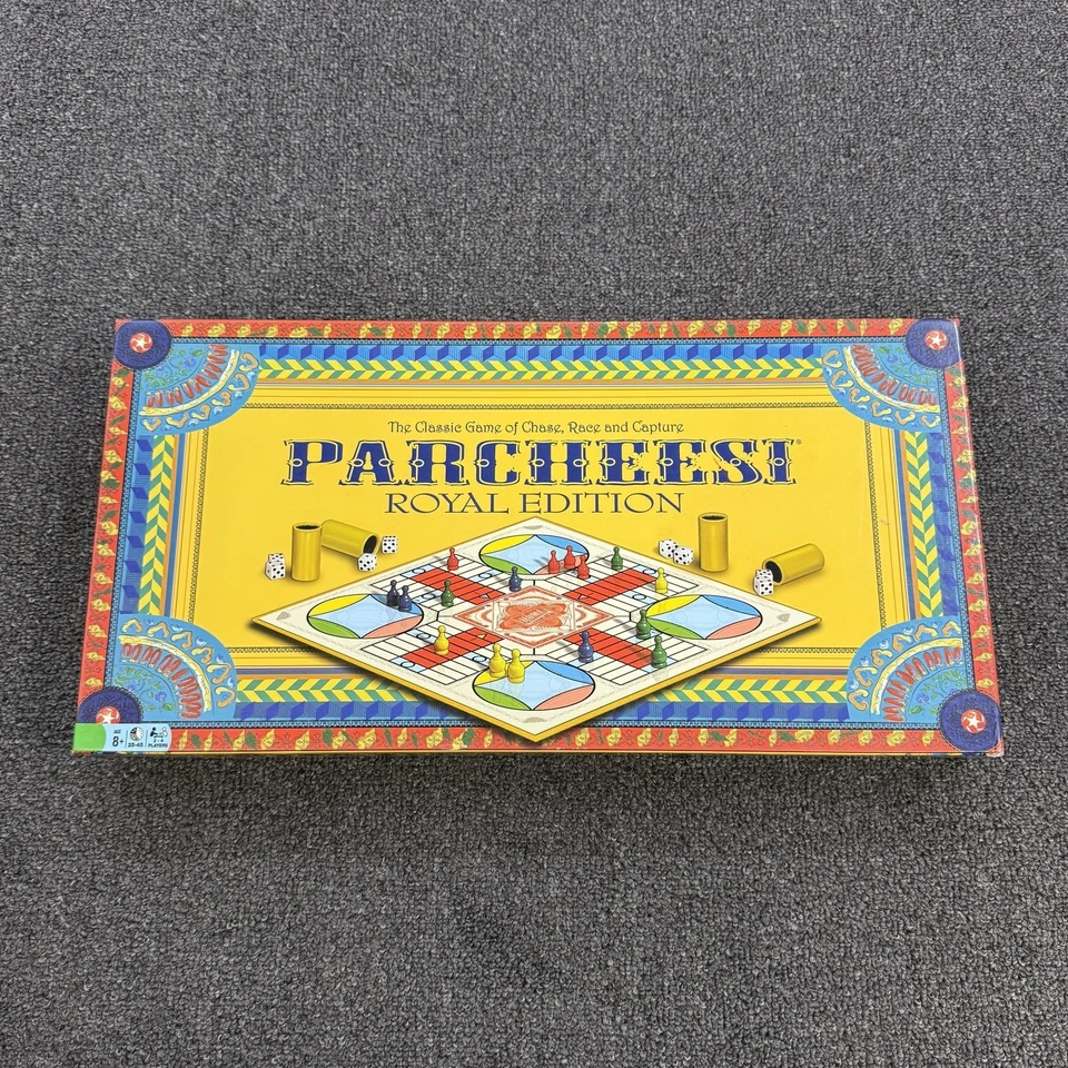 Juego de mesa Parcheesi 2015 edición real tablero de repuesto y caja solamente Foto 4 de 4
