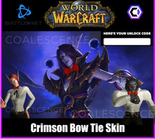 World of Warcraft : Crimson Bow Tie - WoW Loot TCG Item - Pringles Global key!