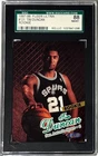 Tim Duncan 1997-98 Fleer Ultra Rookie Card #131- SGC Graded 88 NM/MT San Antonio