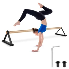 Leyndo Gymnastics Parallette Bars Handstand Floor Trainer Push Up Bars Gymnas...
