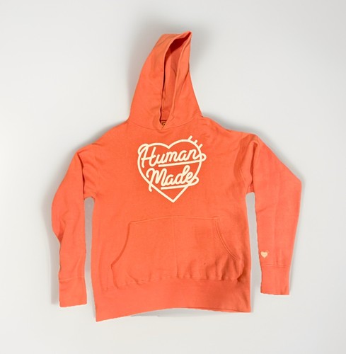 Human Made Heart Logo Hoodie Pink Size Medium