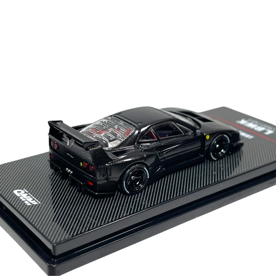 Modellino Auto Inno64 1/64 Ferrari F40 LBWK Full Carbon Black - Immagine 4 di 4