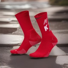 NWT Nike Elite Basketball 2.0 X-MAS Crew 18 Socks Red Men s Size Large 8-12