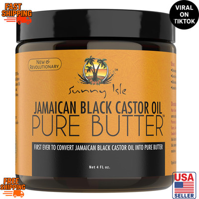 Sunny Isle Jamaican Black Castor Oil Butter 4oz Moisturizing Hair Skin