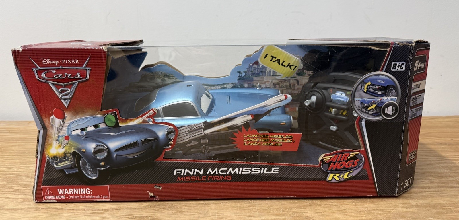 S 2 Finn Mcmissile Talking Rc Car Disney Pixar 2011 Air Hogs