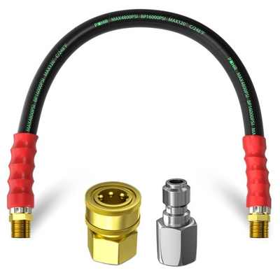 #ad POHIR 3 8quot; Pressure Washer Whip Hose 2FT Short Reel Connector for Power Wash... $31.79