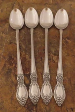 Oneida Plantation Set of 4 Iced Tea Spoons Community Stainless Flatware Lot N