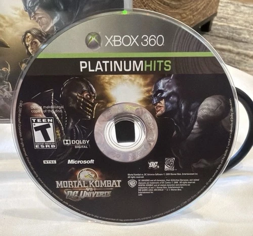 Mortal Kombat vs DC Universe - Platinum Hits - Microsoft Xbox 360 Disc Only 🔥