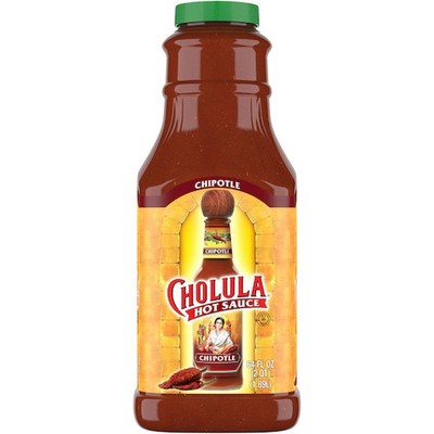 Cholula Chipotle Hot Sauce Bottle, 64 Fluid Ounce, 4 Per Case