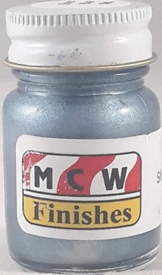 MCW Finishes Silver Blue Metallic Enamel - MCW6200E