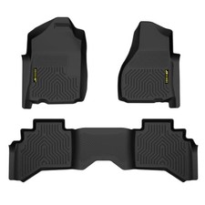 Pit66 Floor Mats Cargo Liners Compatible With 2002-2008 Dodge Ram 1500 Quad Cab