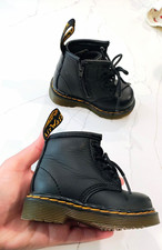 Dr. Martens Toddler Black Leather Boots Sz 4