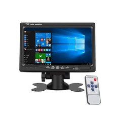 7 inch Portable Small HD 1080P VGA Monitor, Mini Screen 1024x600, HDMI/VGA/AV...