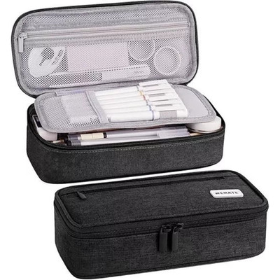 WEMATE pencil case pencil bags pencil case case pens 5 compartments, large capac
