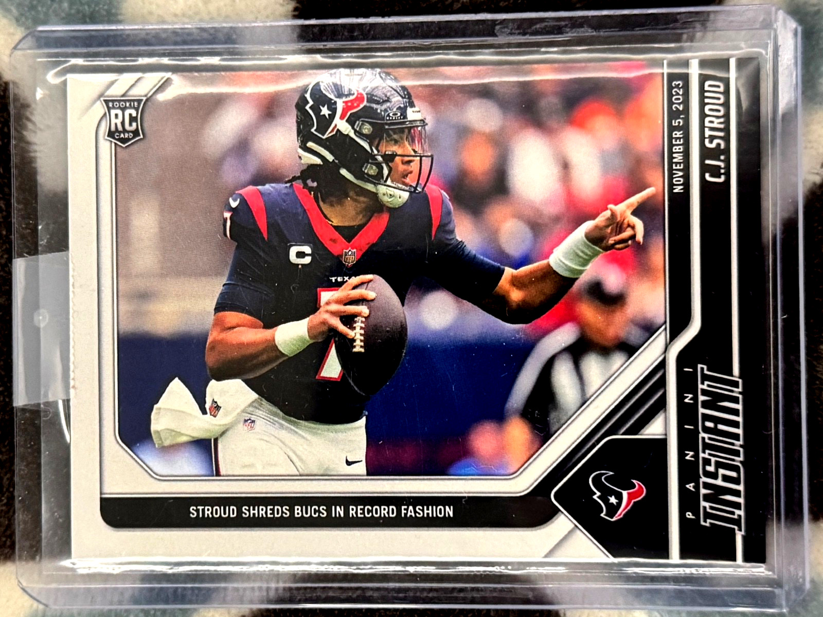 2023 Instant #33 CJ STROUD RC “STROUD SHREDS BUCS IN RECORD” Rookie #’d /2160
