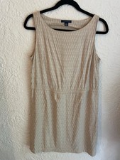 Tommy Hilfiger Women’s Beige Print Sleeveless Mini Dress Tan size Medium