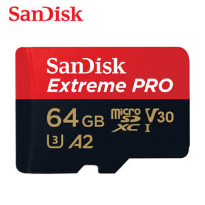 Sandisk A2 Extreme PRO 64GB V30 micro SD XC UHS-I U3 Card 170MB/s with  Adapter 619659169794 | eBay