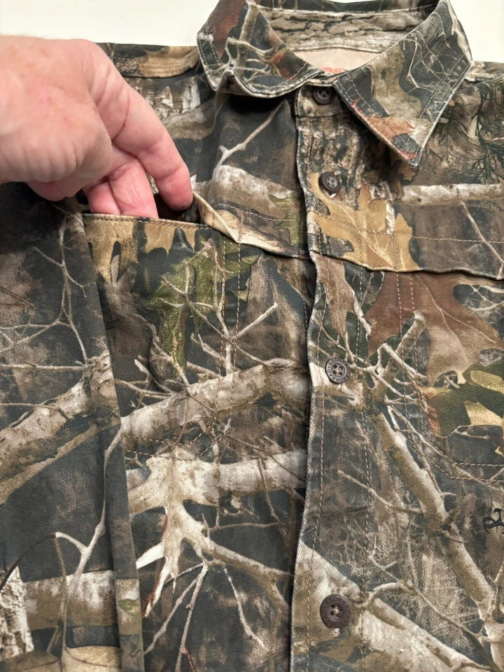 RedHead Silent Hide Shirt Boys XL True Timber Camo Heavyweight Hunting Outdoor - Image 3 of 4