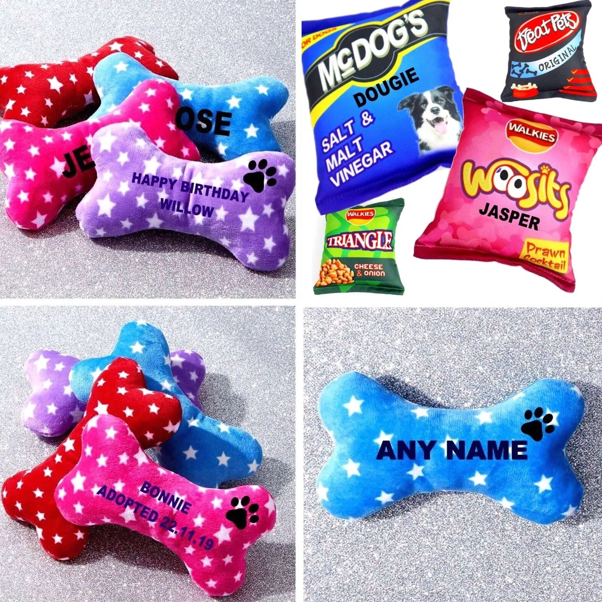 Plastic donut on sale dog toy