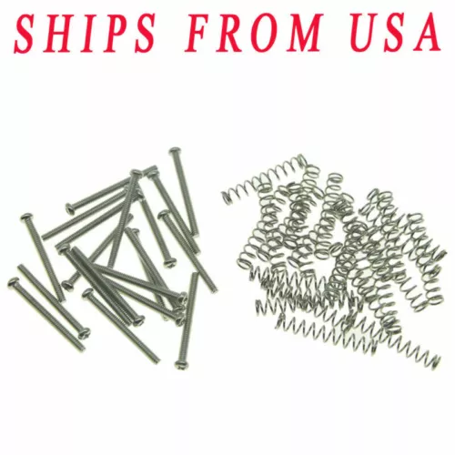 KAISH20-Pack USA Thread Humbucker Pickup Height Screws&Spring for USA Pickup