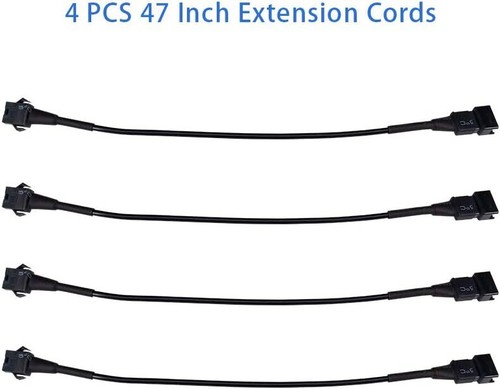 4 PCS 60 inch Extension Cords for Use with 5050 LED SMD RGB NEON Accent Kits LED - Picture 28 of 35