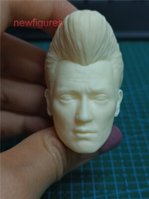 1:6 Regent-style Hair Man Head Sculpt Model For 12inch Male Action Figure Body