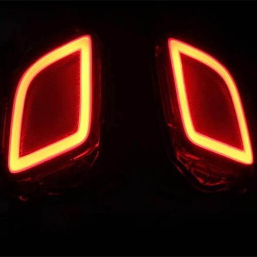 Par de luces LED de parachoques trasero freno DRL señal de giro para Toyota Highlander 2015-18 - Imagen 3 de 7