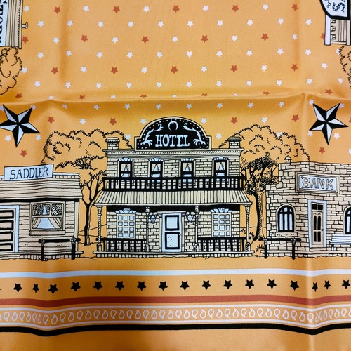 Unused w/box HERMES Carre 55 Paris Station Silk Scarf Bandana 55cm Yellow - Picture 11 of 24