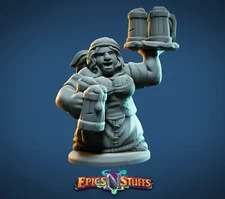 Dwarven Bartender by Epics N Stuffs | D&D | DnD | Print on Demand