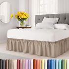 Wrap Around Dust Ruffle Bed Skirt - Cream - for Queen Size Beds with 15 in. D.
