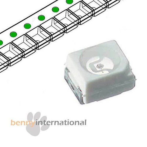 10 50 WHITE RED BLUE GREEN YELLOW PINK UV ORANGE RGB ICE SMD LEDS PLCC 3528 1210 - Picture 5 of 13
