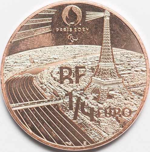 France 1/4 euro 2022 Paris 2024 Olympic Games - Blind football UNC (#8916) - Picture 2 of 2