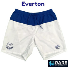 EVERTON 2015-16 WHITE HOME FOOTBALL SHORTS MEDIUM ADULT (MINT)