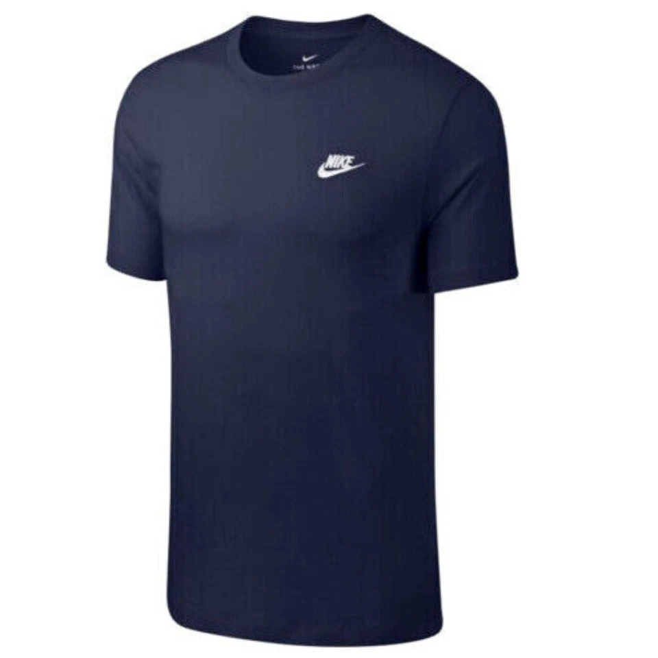 Nike Men's T-Shirt Embroidered Logo Athletic Short Sleeve Tee Cotton Tops