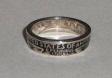 US PRIDE STATE QUARTER silver coin ring size 4-12 display your US pride