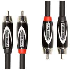 Roland Black Series Dual RCA-RCA Interconnect Cable 10ft Black