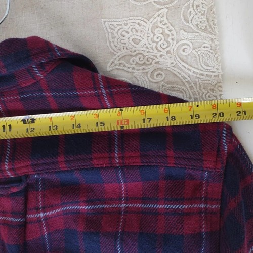 Orvis Mens 2XL Flannel Shirt Jacket Plaid Pockets Button Down Shacket - Picture 7 of 10