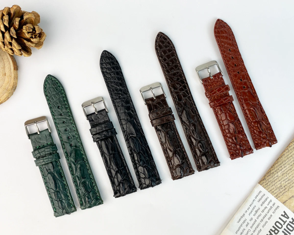 Crocodile Watch Band 18mm for sale | eBay