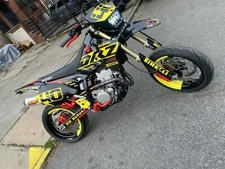Bk Yellow Red Rise Racing Graphics Kit fits Suzuki Drz400 Drz 400 Drz400sm 400sm