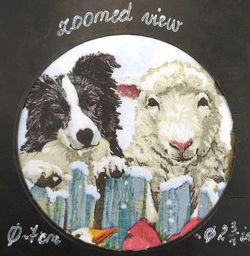 T939# 3 servilletas de papel individuales para decoupage Navidad granja animales reunión cerca - Imagen 6 de 14