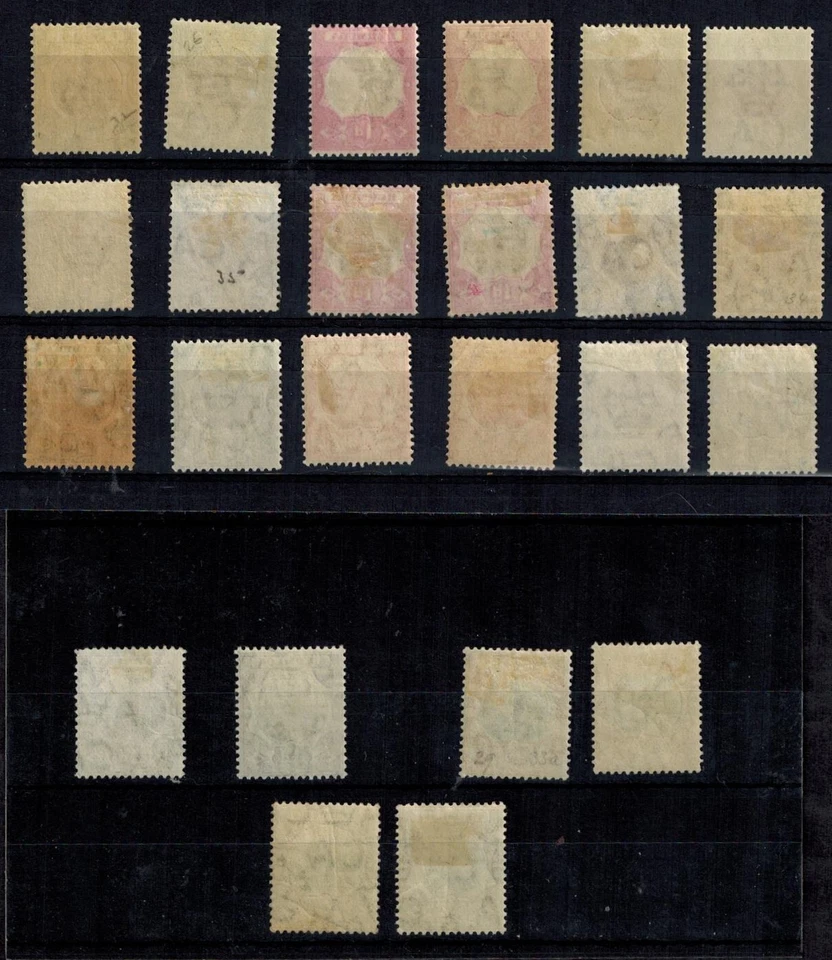 Bermuda 1902-10 Dock Yard Issues SG 31-42 w/CROWN CA & MULTIPLE CROWN WMK MNH - Image 2 of 2