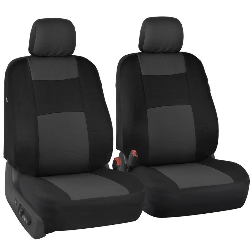 Fundas de asiento de coche para Hyundai Sonata 2 tonos carbón y negro con banco dividido Foto 2 de 4