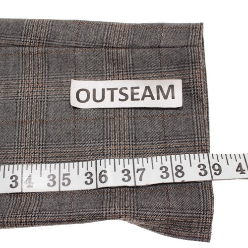 Fabiana Filippi NWT Casual Dress Pants Size 38 US XXS in Gray/Brown Plaid Wool - Picture 6 of 15